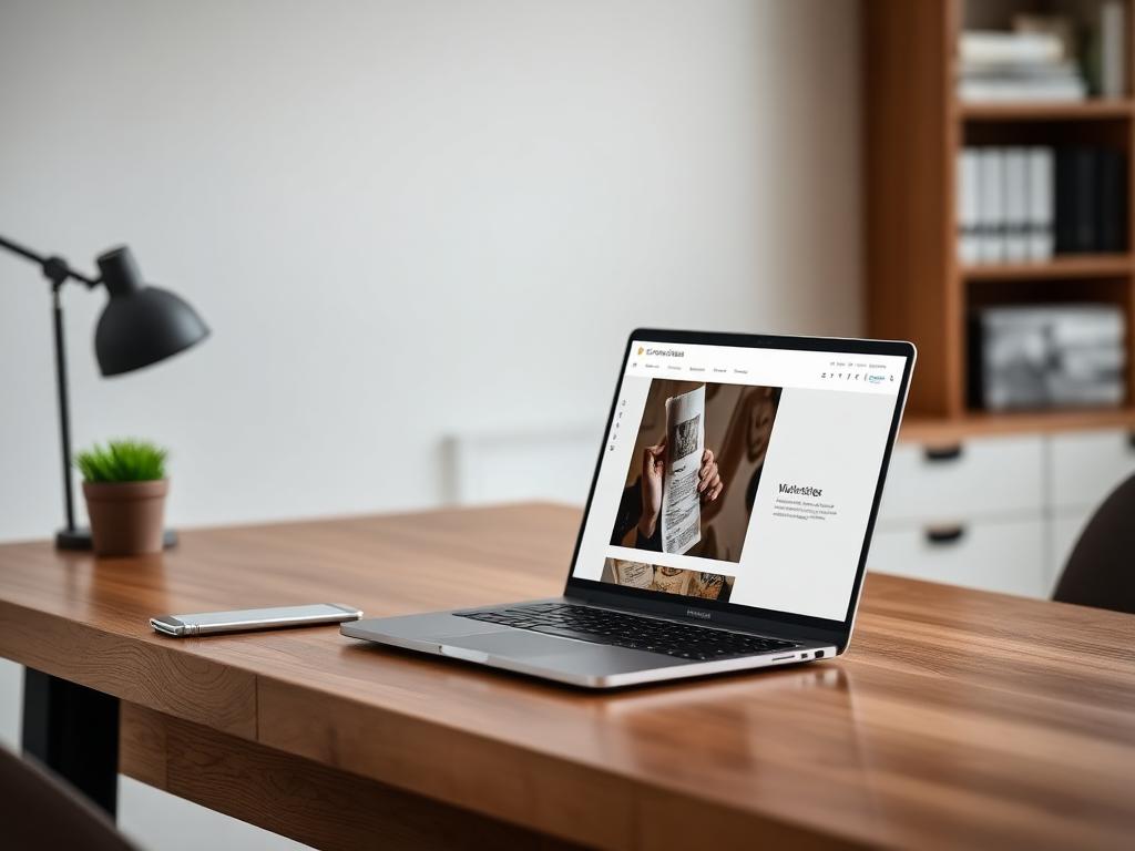 Sample website design for a business coach